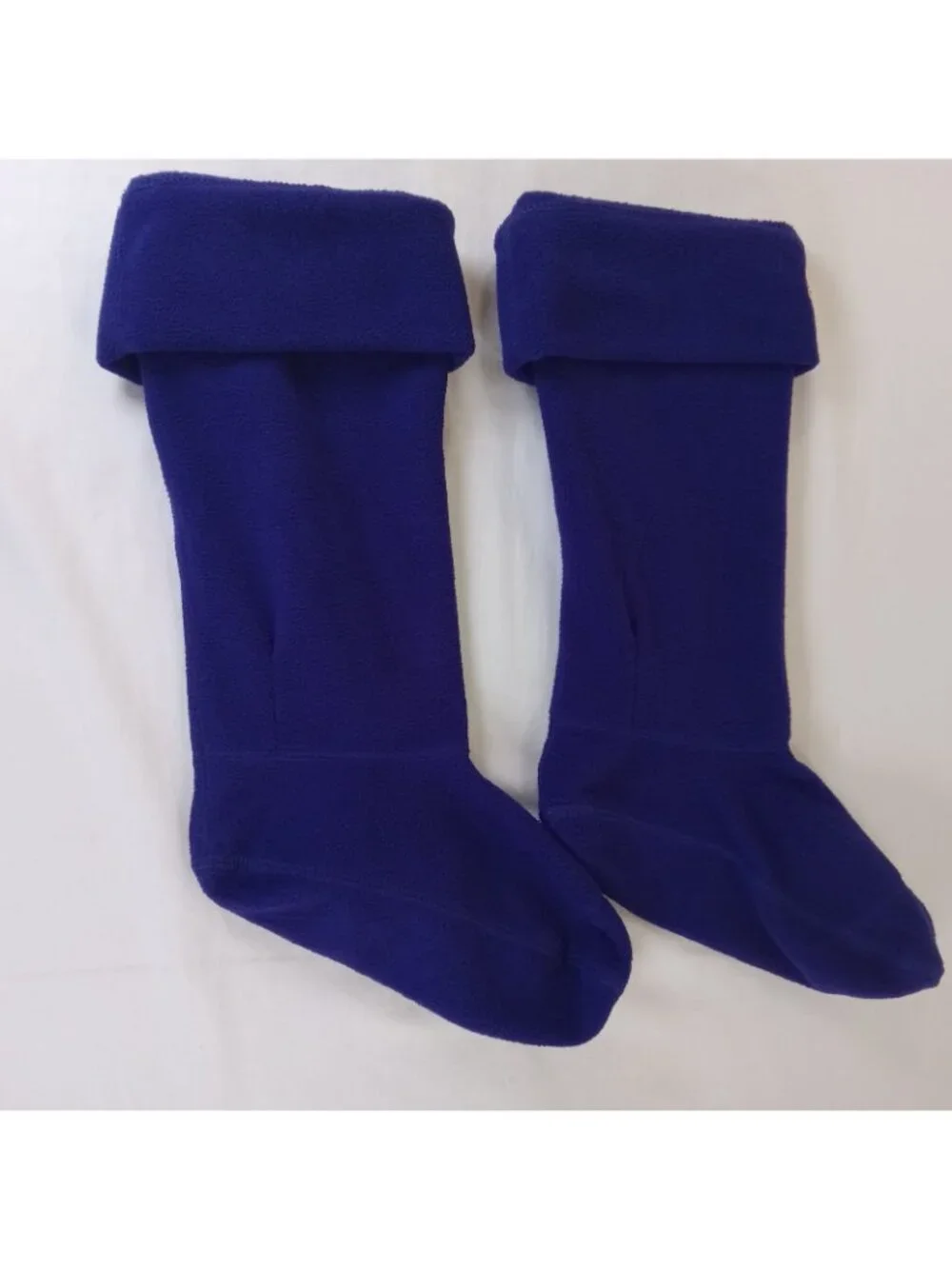 Hunter Women's MEDIUM 5-7 Fleece Welly Boot Socks Royal Blue Rain Boot Liners